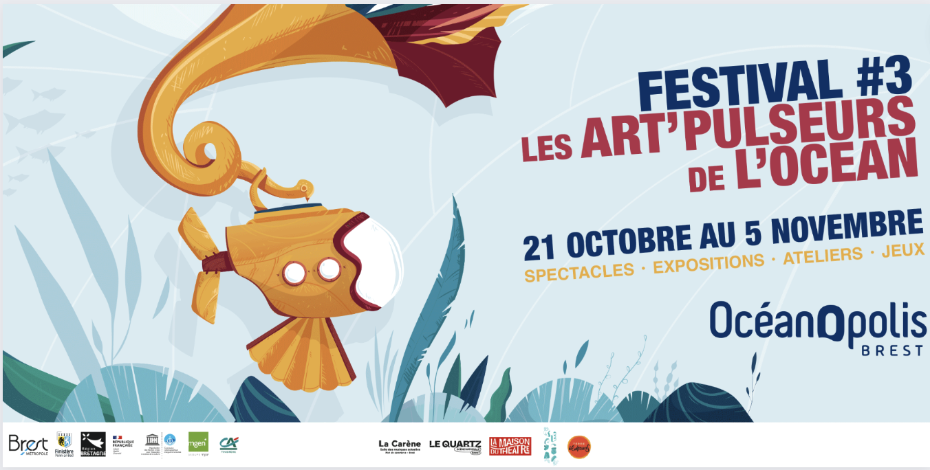 Festival Les Art'Pulseurs de l'Océan : animations familles et enfants à Océanopolis