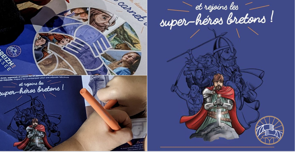 Parcours de visite avec livret-jeux pour découvrir l'histoire bretonne à Breizh Odyssée - Landévennec
