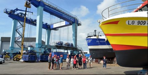 "Secret de navires": une visite guidée de l'aire de Keroman à Lorient